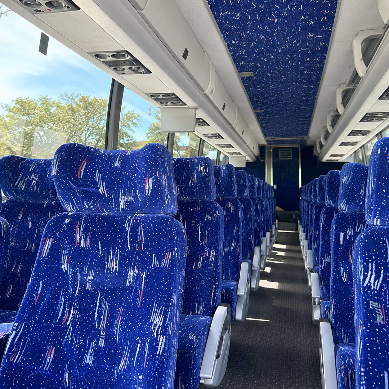 seattle charter bus interior
