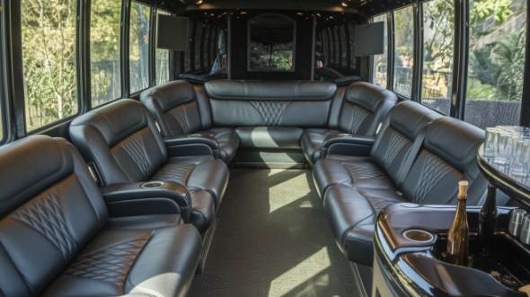 party bus rental interior kent