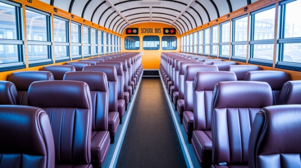 school bus rental interior kent