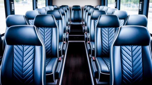 seattle 18 passenger minibus inside