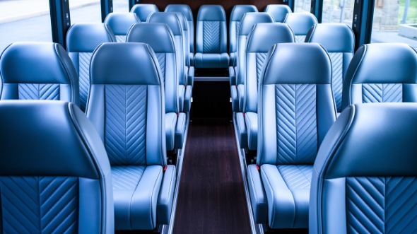 seattle 28 passenger minibus inside
